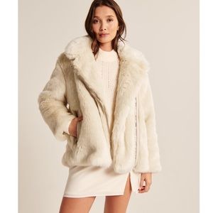 Faux Fur Aviator Jacket Size S NWT